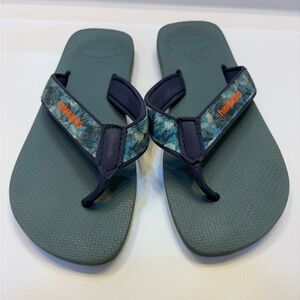 Havaianas Men’s Flip Flops Blue Sandal Size 9-10 Beachwear Pool Shoe